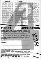 Holeshot Ticket Booking Form 1987