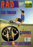 Cover of R.a.D skateboard magazine, November 1989