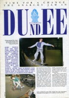 Skateboarding in Dundee Article from November 1989
