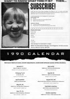 1990 UK Skateboard Calendar