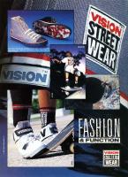 Vision Street Wear advert February 1990